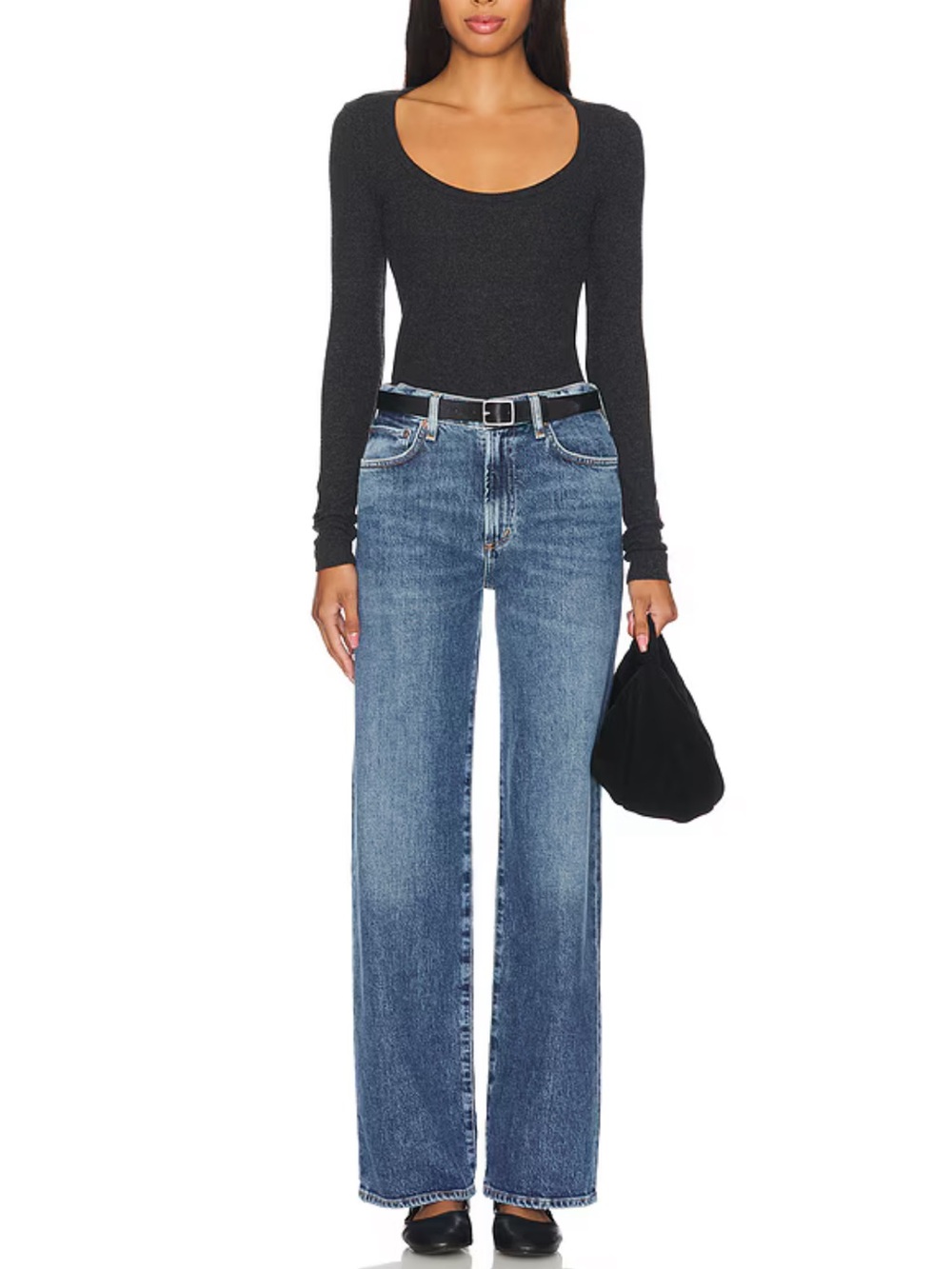 Agolde Harper Mid Rise Relaxed Straight Jeans